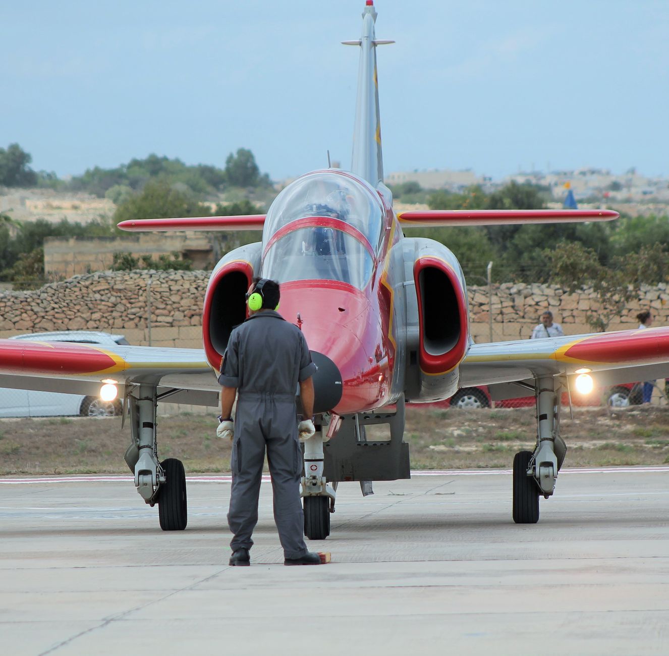 Air Chief Marshal school visit